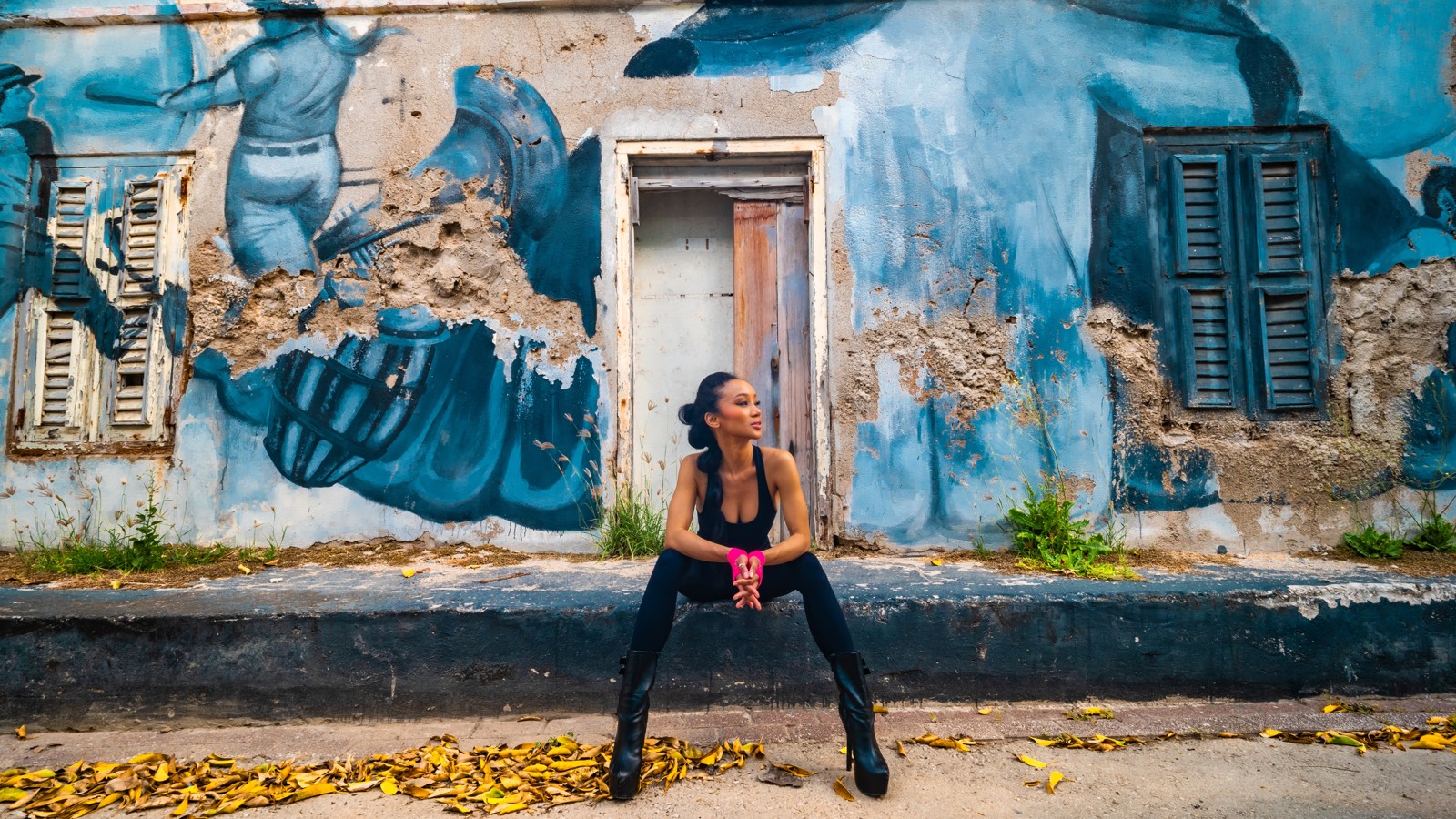 19. Mural on Crumbling Wall - Image 2