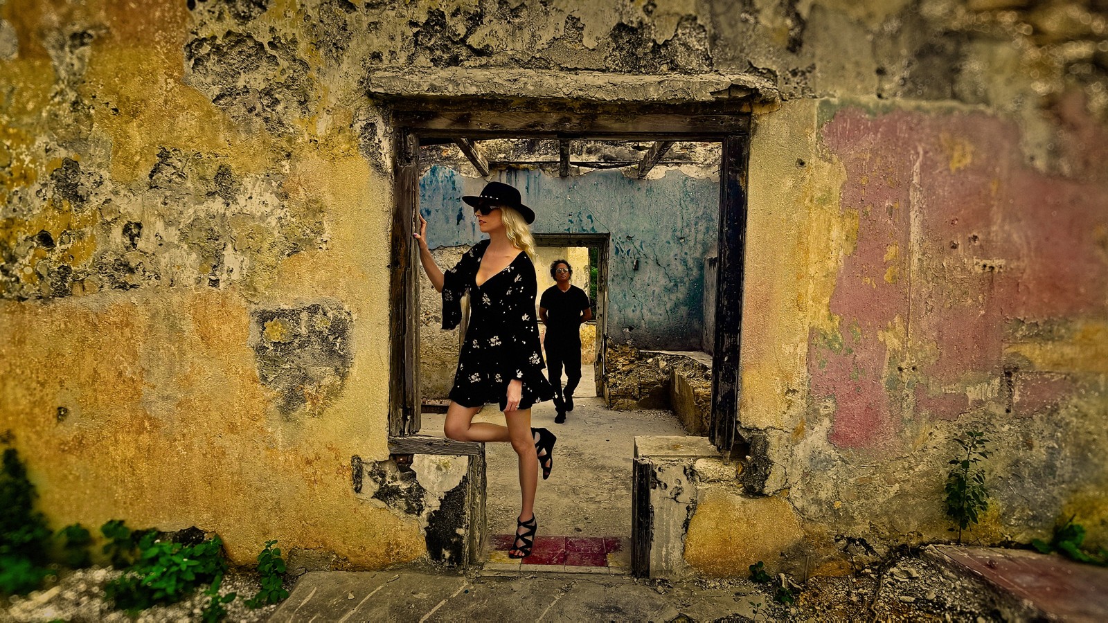 40. Yellow Crumbling Wall - Image 1