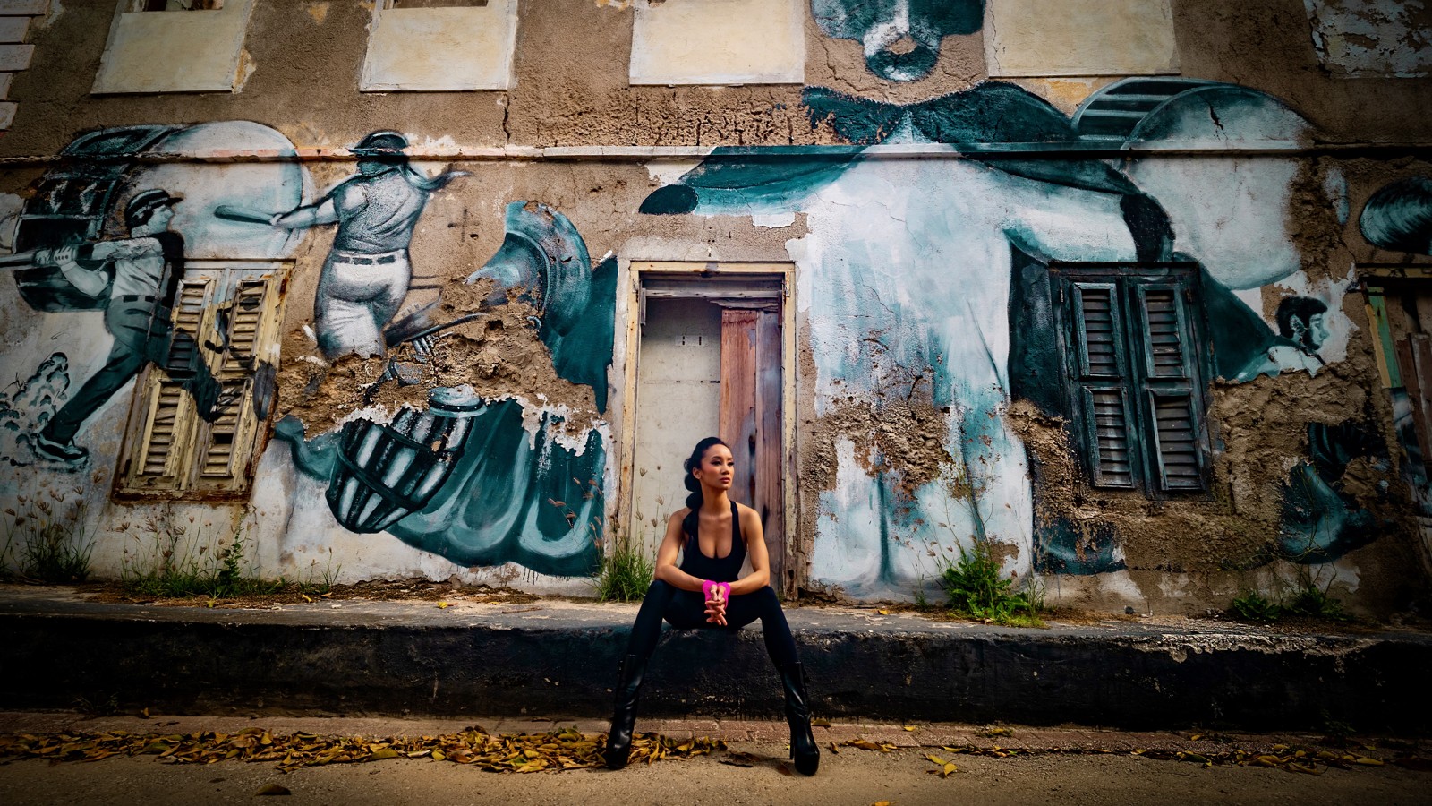 19. Mural on Crumbling Wall