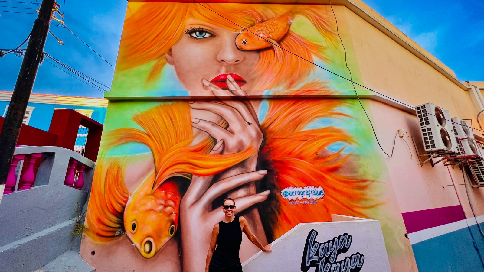 35. Orange Haired Woman with Goldfish - Image 3