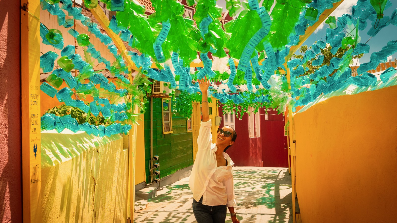 34. Plastic Bottle Hanging Sculpture - Image 1