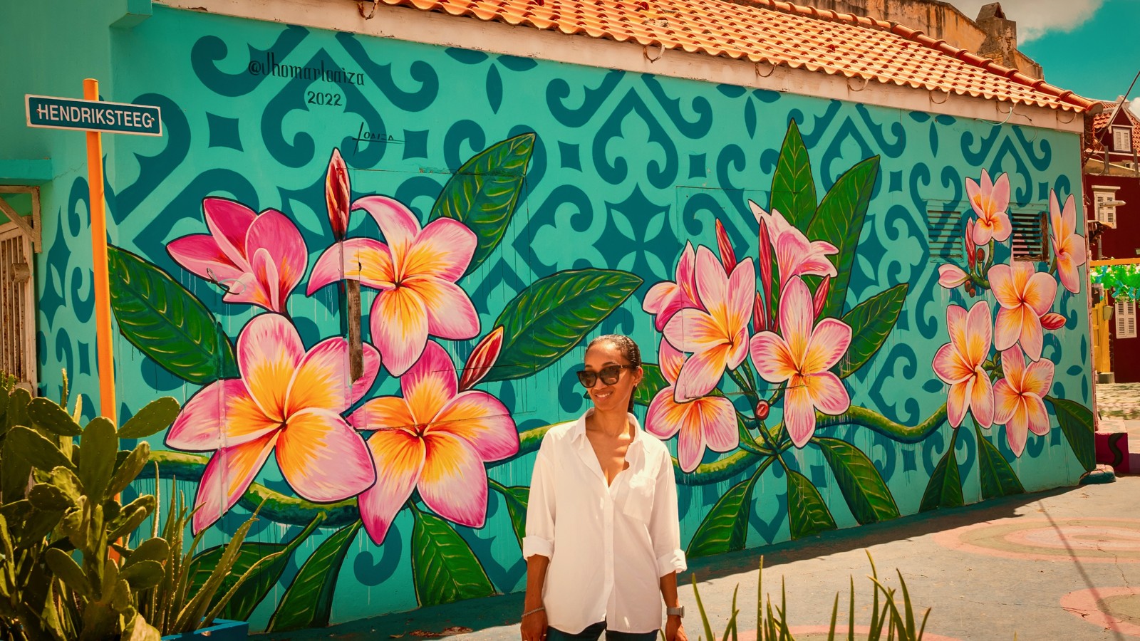 32. Flowered Wall Mural - Image 1