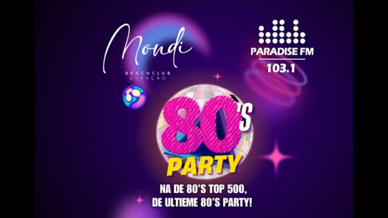 Paradise FM 80's Party - Image 1