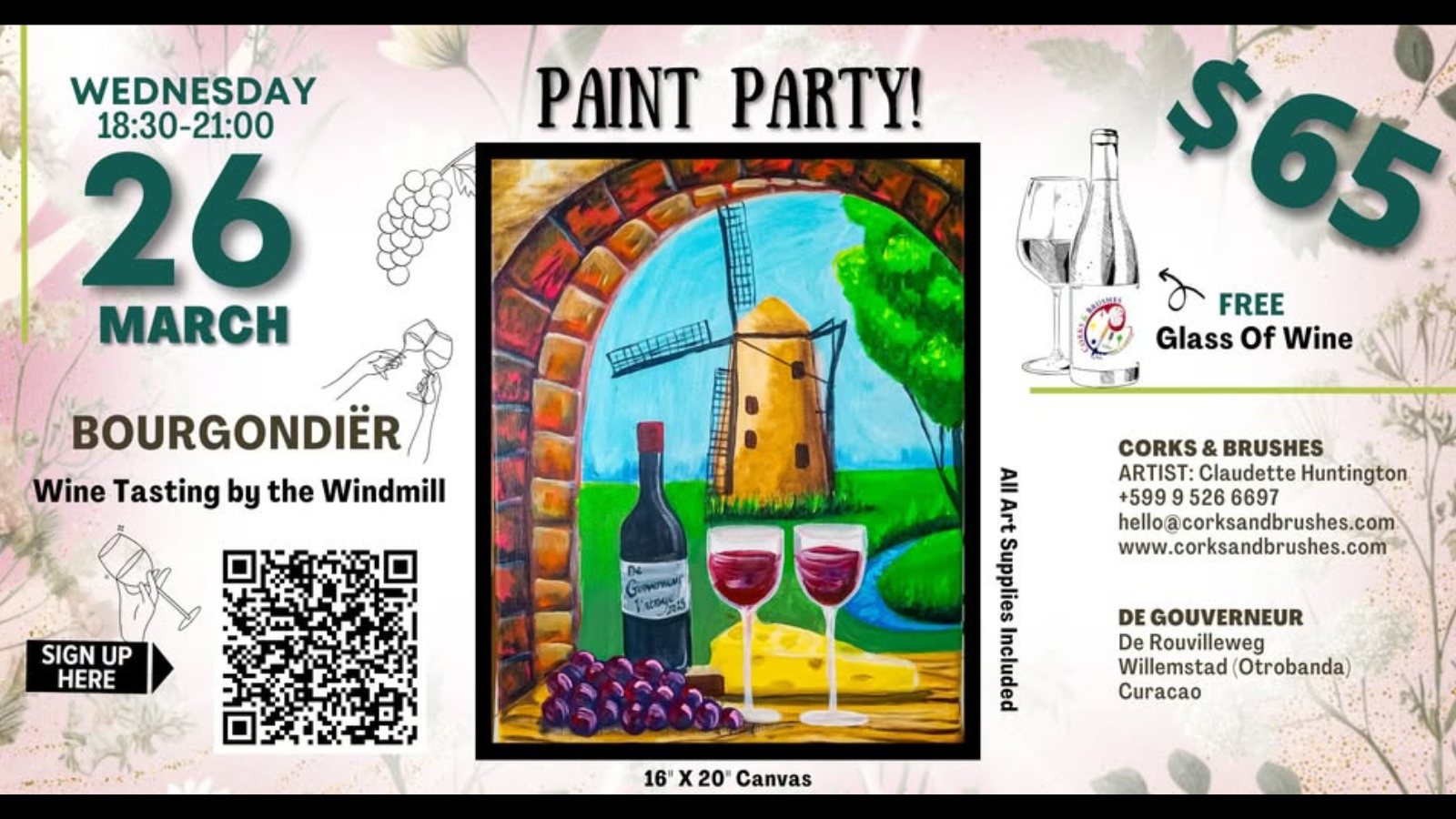 Paint & Sip Night at The Gouverneur - Image 1