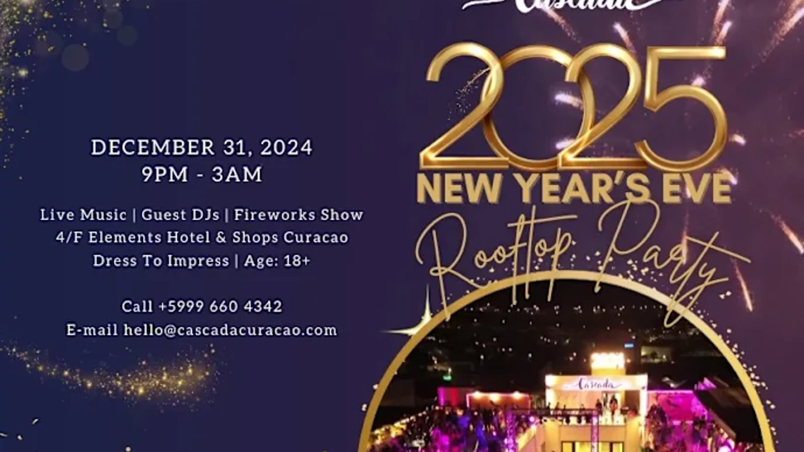 Cascada's 2025 NYE Rooftop Party - Image 1